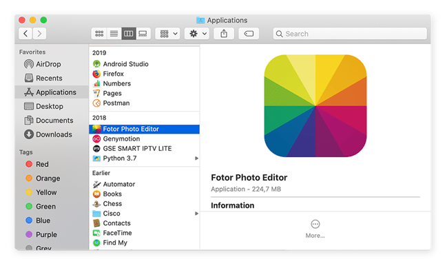 Finding apps in macOS that you haven't used in a long time.