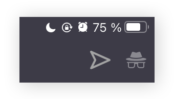 You will see a spy icon in the top-right corner of Opera as you privately browse on iOS.